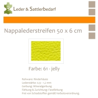 Nappalederstreifen 50 x 6 cm - 61 jelly