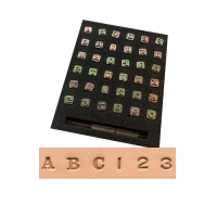 Punzierstempel-Set Alphabet & Nummern (Serifen) - 6,3mm
