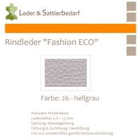 Rindleder Fashion-ECO - 1/2 Haut - 26 hellgrau