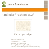 Rindleder Fashion-ECO - 1/4 Haut - 41 beige