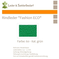 Rindleder Fashion-ECO - 1/4 Haut - 60 ital. grün
