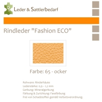 Rindleder Fashion-ECO - 1/4 Haut - 65 ocker