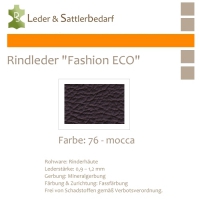 Rindleder Fashion-ECO - 1/4 Haut - 76 mocca