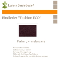 Rindleder Fashion-ECO - 1/4 Haut - 77 melanzane