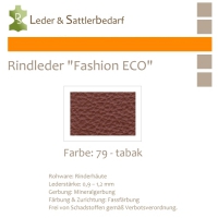 Rindleder Fashion-ECO - 1/4 Haut - 79 tabak