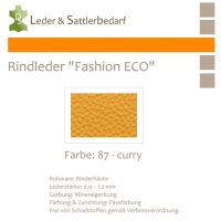 Rindleder Fashion-ECO - 1/4 Haut - 87 curry