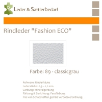 Rindleder Fashion-ECO - 1/4 Haut - 89 classicgrau