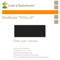 Rindleder STELLA - 5000 schwarz - DinA3