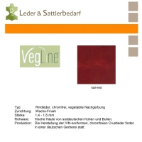 VegLine Trapper - halbe Haut - rust-red