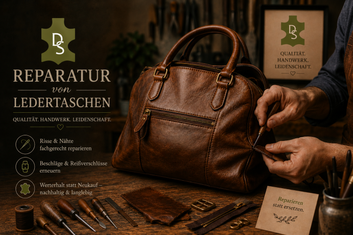 Reparatur von Ledertaschen